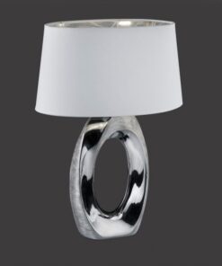 Πορτατίφ Reality E27 Ασημί Κεραμικό R50521089