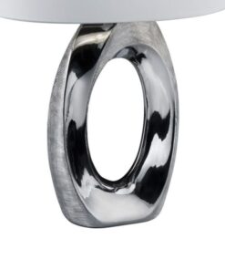 Πορτατίφ Reality E27 Ασημί Κεραμικό R50521089