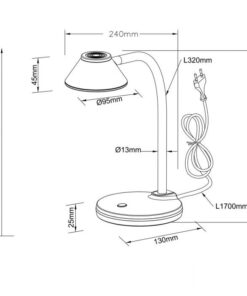 Πορτατίφ Reality LED 3,2W Τιτάνιο Πλαστικό 270lm 3000K R52191187