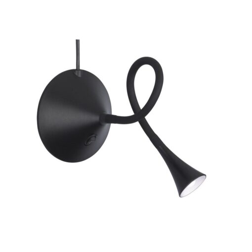 Πορτατίφ Reality LED 3W  Μαύρο Πλαστικό 260lm 3000K  R52391102