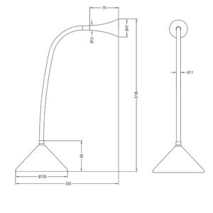 Πορτατίφ Reality LED 3W  Ασημί Πλαστικό 260lm 3000K  R52391187