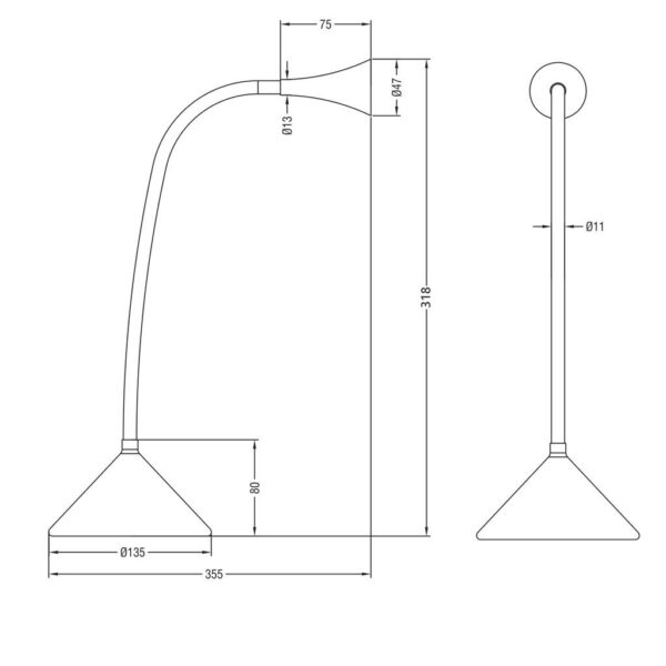 Πορτατίφ Reality LED 3W  Ασημί Πλαστικό 260lm 3000K  R52391187