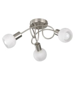 Φωτιστικό Οροφής Reality 3xE14 Νίκελ Ματ Μεταλλικό R60173007