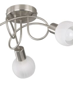 Φωτιστικό Οροφής Reality 3xE14 Νίκελ Ματ Μεταλλικό R60173007