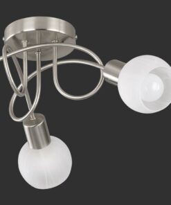 Φωτιστικό Οροφής Reality 3xE14 Νίκελ Ματ Μεταλλικό R60173007