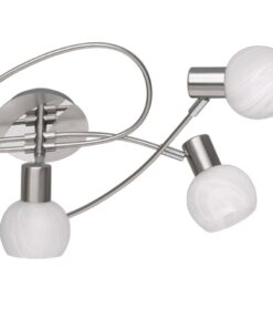 Φωτιστικό Οροφής Reality 5xE14 Νίκελ Ματ Μεταλλικό R60175007