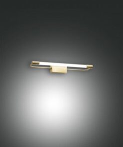 Φωτιστικό Τοίχου  Fabas Luce Rapallo LED 10W  Σατινέ Ορείχαλκος  IP44 1150lm Θερμό 3000K – 3552-21-119