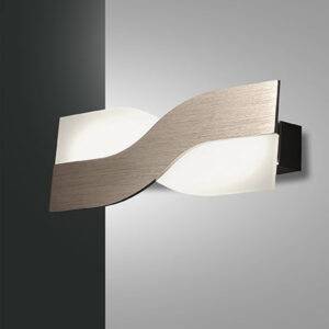 Φωτιστικό Τοίχου  Fabas Luce Riace LED 10W  Μπρονζέ   900lm Θερμό 3000K – 3425-21-179