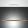Κρεμαστό Φωτιστικό   Fabas Luce Ribot LED 26W  Ξύλο Με Dimmer  2945lm Θερμό 3000K – 3676-45-215
