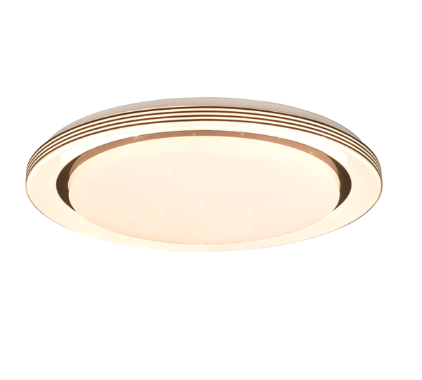   Φωτιστικό Οροφής Reality ATRIA  LED, 21W · 2500lm, 3000 - 6000K Μαύρο Ματ Πλαστικό, ενσωματωμένο ροοστάτη, λειτουργία μνήμης, τηλεχειριστήριο, φωτάκι νυκτός - R67041932