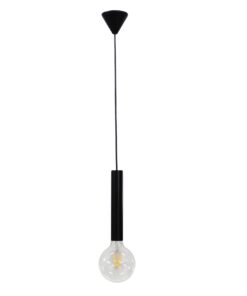 Φωτιστικό S-42 1/L  Μαύρο  Heronia – 34-0184