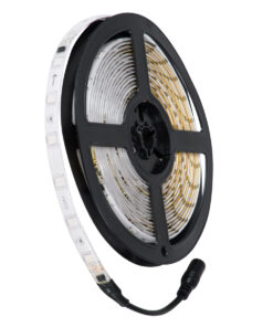 GloboStar® S-120001 Σετ Ταινία LED Digital Magic Strip IC3 5m 36W/5m 12V 30LED/m 5050 SMD 600lm/m 120° Αδιάβροχη IP65 με Ενσωματωμένα Προγράμματα Λειτουργίας και Τροφοδοτικό Κόκκινο