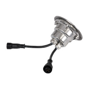 GloboStar® UNDERGROUND-FANI S-90981 Χωνευτό Φωτιστικό Σποτ Δαπέδου LED 12W 1020lm 60° DC 24V Αδιάβροχο IP68 Φ10 x Υ7.5cm RGBW DMX512 – Ανοξείδωτο Ατσάλι