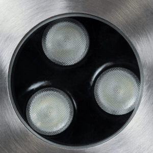 GloboStar® UNDERGROUND-FANI S-90981 Χωνευτό Φωτιστικό Σποτ Δαπέδου LED 12W 1020lm 60° DC 24V Αδιάβροχο IP68 Φ10 x Υ7.5cm RGBW DMX512 – Ανοξείδωτο Ατσάλι