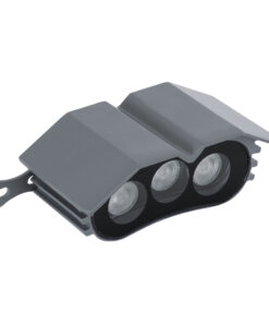 GloboStar® TREELIGHT-ZINA S-90982 Κυρτή Μπάρα Φωτισμού Wall Washer με Αντιθαμβωτική Γρίλια Ειδική για Φυτά – Δέντρα LED 3W 255lm 30° DC 24V Αδιάβροχο IP65 L11 x W6.5 x H5cm με Αυτόματα Προγράμματα Εναλλαγής Χρωμάτων Πολύχρωμο RGBW – Γκρι Ανθρακί – 3 Years