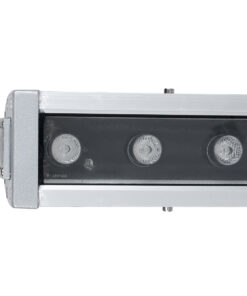 GloboStar® WASHER-DAIA S-90995 Μπάρα Φωτισμού Wall Washer LED 54W 5400lm 30° AC 230V Αδιάβροχο IP65 Μ100 x Π7.5 x Υ7cm Πολύχρωμο RGB DMX512 Display on Body – Ασημί