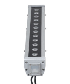 GloboStar® WASHER-DAIA S-90997 Μπάρα Φωτισμού Wall Washer LED 96W 10080lm 30° AC 230V Αδιάβροχο IP65 Μ52 x Π7.5 x Υ7cm Πολύχρωμο 4in1 RGBW DMX512 Display on Body – Ασημί