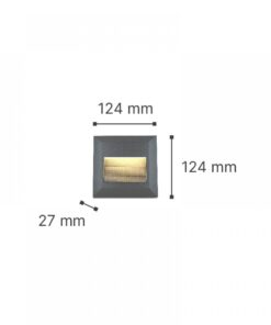 it-Lighting Salmon LED 2W 3CCT Outdoor Wall Lamp White D:12.4cmx12.4cm (80201820)