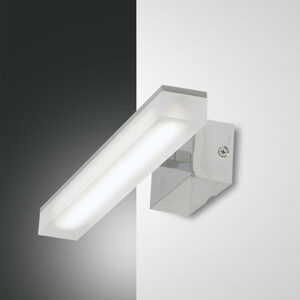 Φωτιστικό Τοίχου  Fabas Luce Saura LED 5W  Χρώμιο  IP44 540lm Θερμό 3000K – 3362-21-138