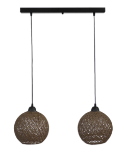 SILK/2L Ράγα CE  Μαύρο -Φυσικό Κρεμαστό Heronia – 31-1211