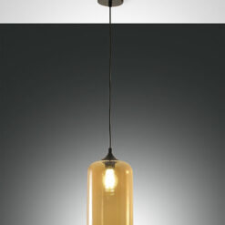 Κρεμαστό Φωτιστικό   Fabas Luce Silo E27 Μελί     – 3491-40-125
