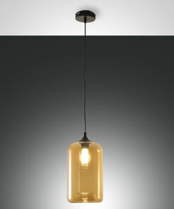 Κρεμαστό Φωτιστικό   Fabas Luce Silo E27 Μελί     – 3491-40-125