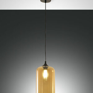 Κρεμαστό Φωτιστικό   Fabas Luce Silo E27 Μελί     – 3491-40-125