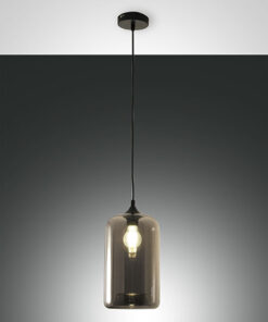 Κρεμαστό Φωτιστικό   Fabas Luce Silo E27 Φιμέ     – 3491-40-126