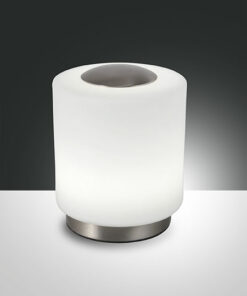 Επιτραπέζιο Φωτιστικό   Fabas Luce Simi LED 8W  Νίκελ Σατινέ Με Dimmer Αφής  750lm Θερμό 3000K – 3257-30-178