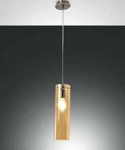 Κρεμαστό Φωτιστικό   Fabas Luce Sintesi E27 Μελί     – 3480-40-125