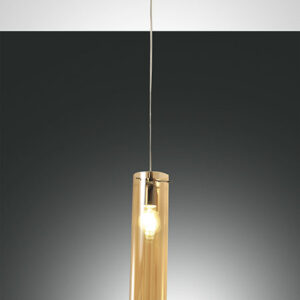 Κρεμαστό Φωτιστικό   Fabas Luce Sintesi E27 Μελί     – 3480-40-125