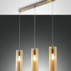 Κρεμαστό Φωτιστικό   Fabas Luce Sintesi 3X E27 Μελί     – 3480-47-125