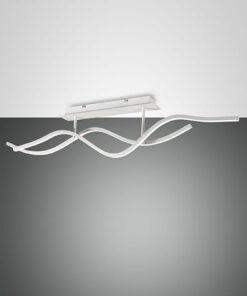 Φωτιστικό Οροφής  Fabas Luce Sinuo LED 36W  Λευκό Steps dimmable  3880lm Θερμό 3000K – 3666-65-102