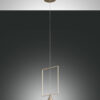 Κρεμαστό Φωτιστικό   Fabas Luce Sirio LED 8W  Χρυσό Ματ   750lm Θερμό 3000K – 3390-40-225