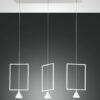 Κρεμαστό Φωτιστικό   Fabas Luce Sirio LED 24W  Λευκό Dimmable  2260lm Θερμό 3000K – 3390-49-102