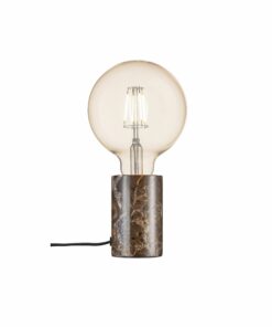 Nordlux Siv Marble Φωτιστικό Γραφείου Brown E27  Μάρμαρο –  45875018