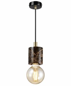 Nordlux Siv Κρεμαστό Brown E27  Μάρμαρο –  45883018