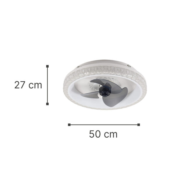 InLight Superior 35W 3CCT LED Fan Light in White Color (101000210)