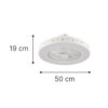 InLight Almanor 36W 3CCT LED Fan Light in White Color (101000410)