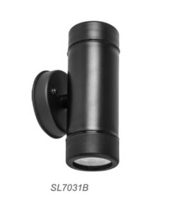Επιτοίχιο Φωτιστικό Απλίκα 2ΧGU10 Up-Down IP44 Πλαστικό Μαύρο ACA DECOR – SL7031B