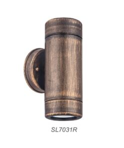 Επιτοίχιο Φωτιστικό Απλίκα 2ΧGU10 Up-Down IP44 Πλαστικό Σκουριά ACA DECOR – SL7031R