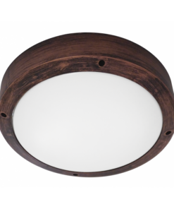 Φωτιστικό πλαφόν οροφής/τοίχου Πλαστικό-40Α Χαλκός Heronia – 13-0090