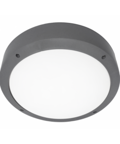 Φωτιστικό πλαφόν οροφής/τοίχου Πλαστικό-40Α Γκρι Heronia – 13-0088