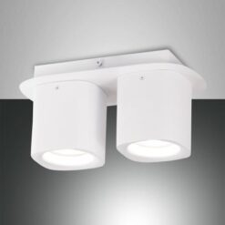Σποτ  Fabas Luce Smooth 2X GU10 Λευκό     – 3555-82-102