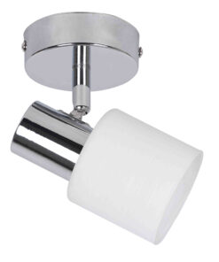 InLight Επιτοίχιο σποτ από μέταλλο σε χρώμιο απόχρωση 1XE14 D:8cm (9079-1Φ-Χρώμιο)