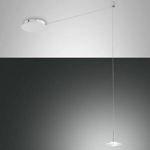 Κρεμαστό Φωτιστικό   Fabas Luce Susanna LED 8W  Λευκό Dimmable  750lm Θερμό 3000K – 3444-41-102