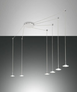 Κρεμαστό Φωτιστικό   Fabas Luce Susanna LED 48W  Λευκό Dimmable  4530lm Θερμό 3000K – 3444-46-102