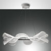 Κρεμαστό Φωτιστικό   Fabas Luce Sylvie LED 40W  Λευκό Dimmable  5500lm Θερμό 3000K – 3626-45-102