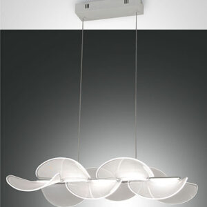 Κρεμαστό Φωτιστικό   Fabas Luce Sylvie LED 30W  Λευκό Dimmable  4000lm Θερμό 3000K – 3626-46-102