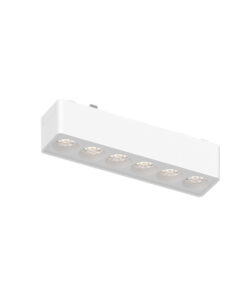 InLight Φωτιστικό LED 6W 3000K για Ultra-Thin μαγνητική ράγα σε λευκή απόχρωση D:12,2cmX2,4cm (T02801-WH)
